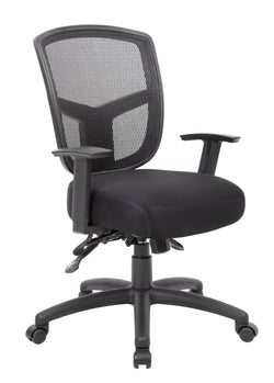 Boss Contract Mesh Task Chair, Black (B6023)