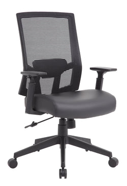 Boss Mesh Back Task Chair with Casters, Black (B6044AM)