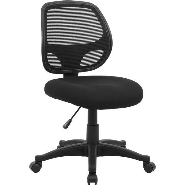 Boss Commercial Grade Mesh Back Task Chair with Casters, Black (B605) - SchoolOutlet