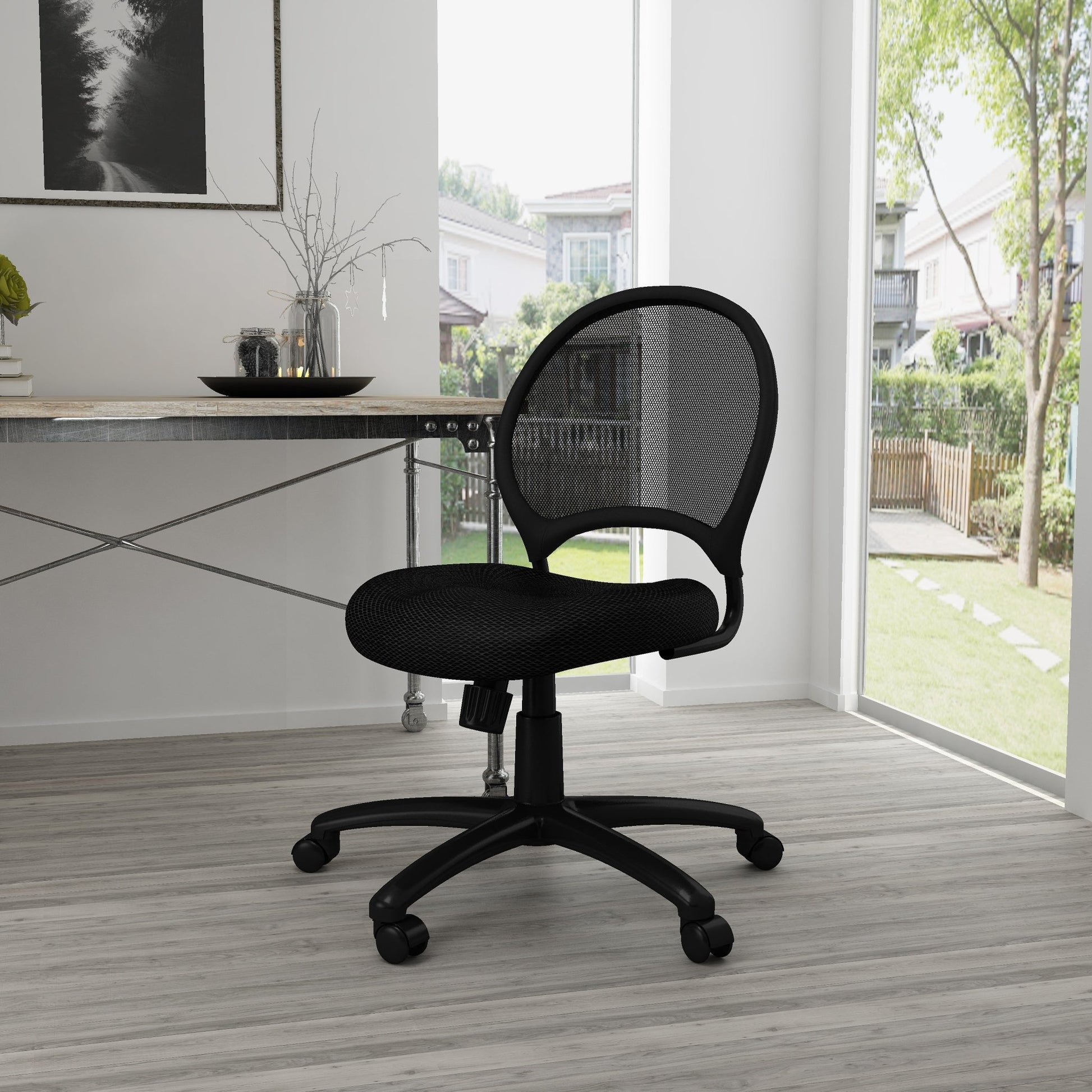 Boss Mesh Chair, Black (B6215) - SchoolOutlet