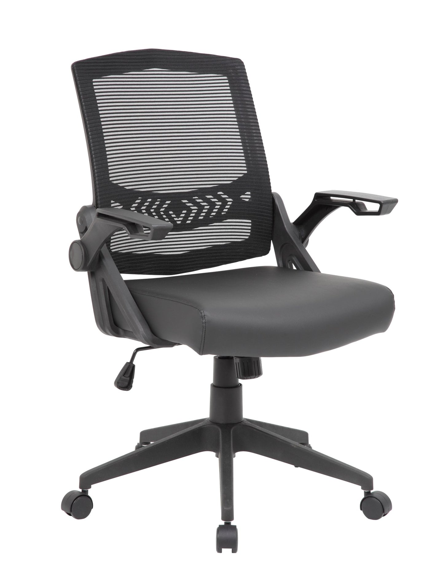 Boss Mesh Flip Arm Task Chair, Black (B6223) - SchoolOutlet