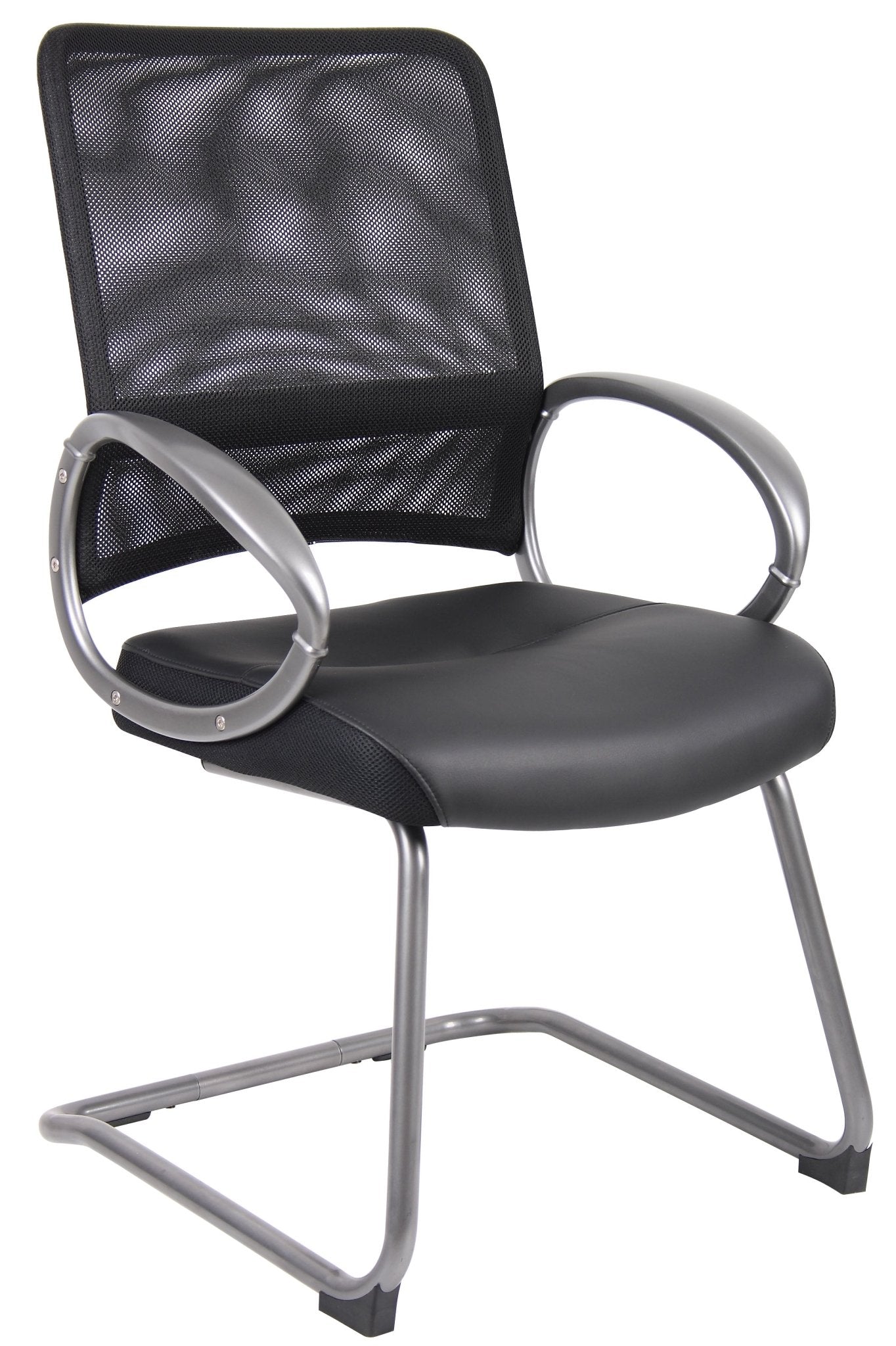 Boss Mesh Back with Pewter Finish Guest Chair (B64XX) - SchoolOutlet