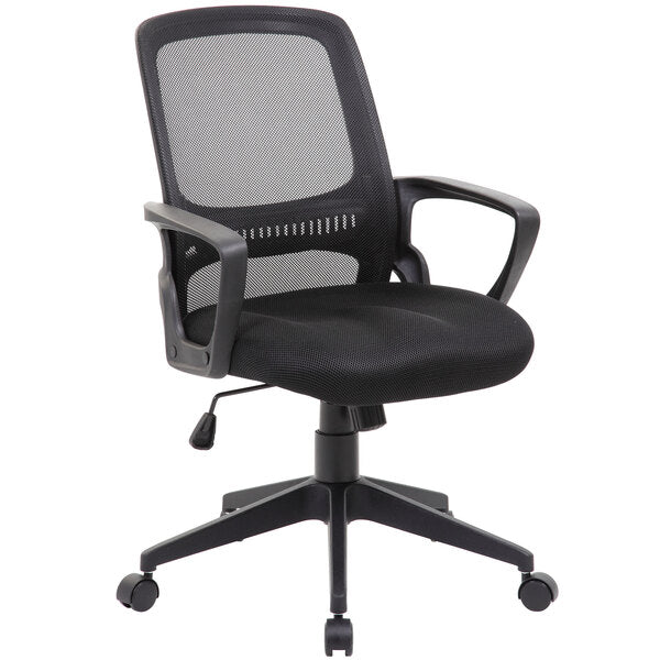 Boss Mesh Task Chair, Black (B6456) - SchoolOutlet