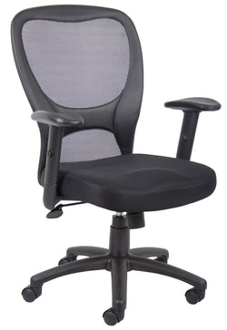 Boss Budget Mesh Task Chair, Black (B6508)