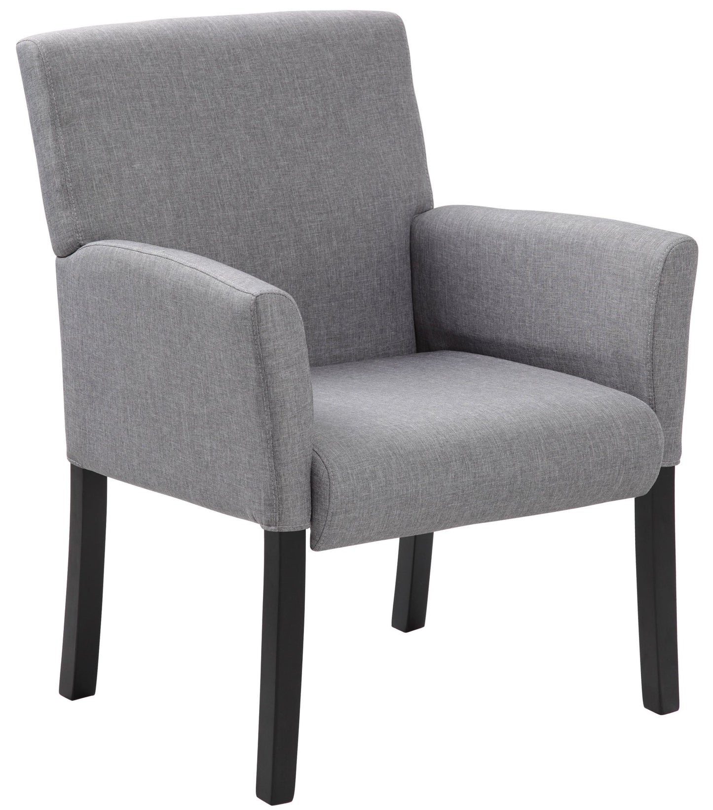 Boss Box Arm guest, accent or dining chair, Medium Grey (B659) - SchoolOutlet