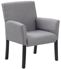 Boss Box Arm guest, accent or dining chair, Medium Grey (B659)