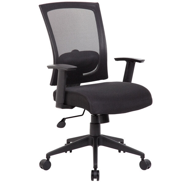 Boss Mesh Back Task Chair, Black (B6706) - SchoolOutlet