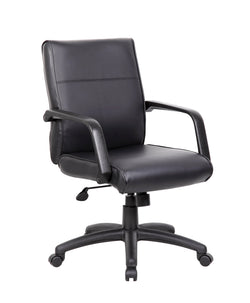 Boss LeatherPlus Executive Chair, Black (B686)