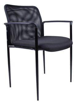 Boss Mesh Stackable Guest Chair with Arms (B6909)