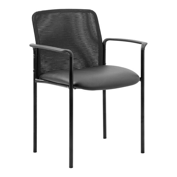 Boss Mesh Stackable Guest Chair with Arms (B6909) - SchoolOutlet