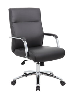 Boss Executive Black CaressoftPlus Conference Chair (B696C)