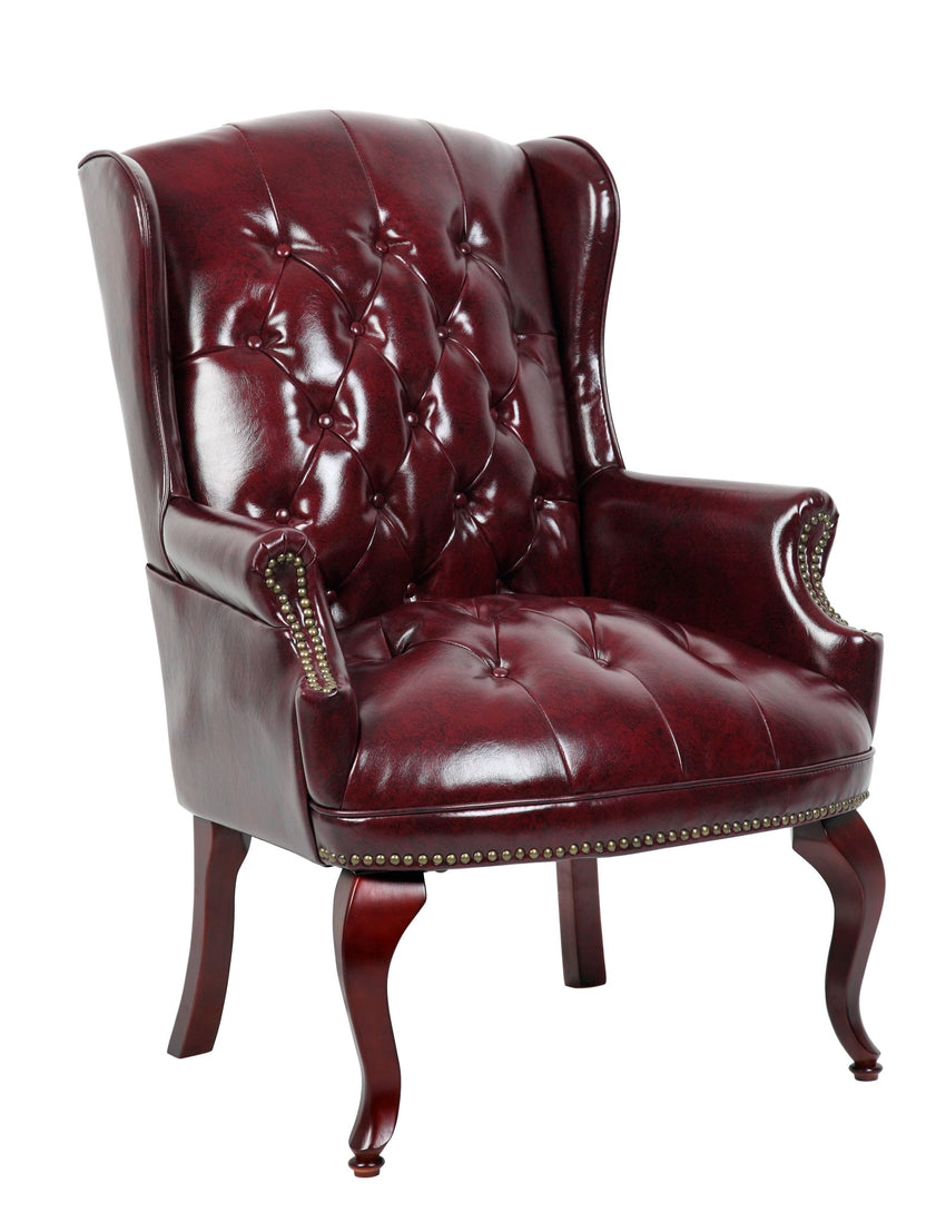 Boss Traditional Series Wingback Guest Chair (B809) - SchoolOutlet