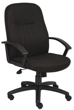 Boss Fabric Managers Mid Back Chair, Black (B8306)