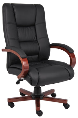 Boss High Back Executive Wood Finished Chairs (B8991)