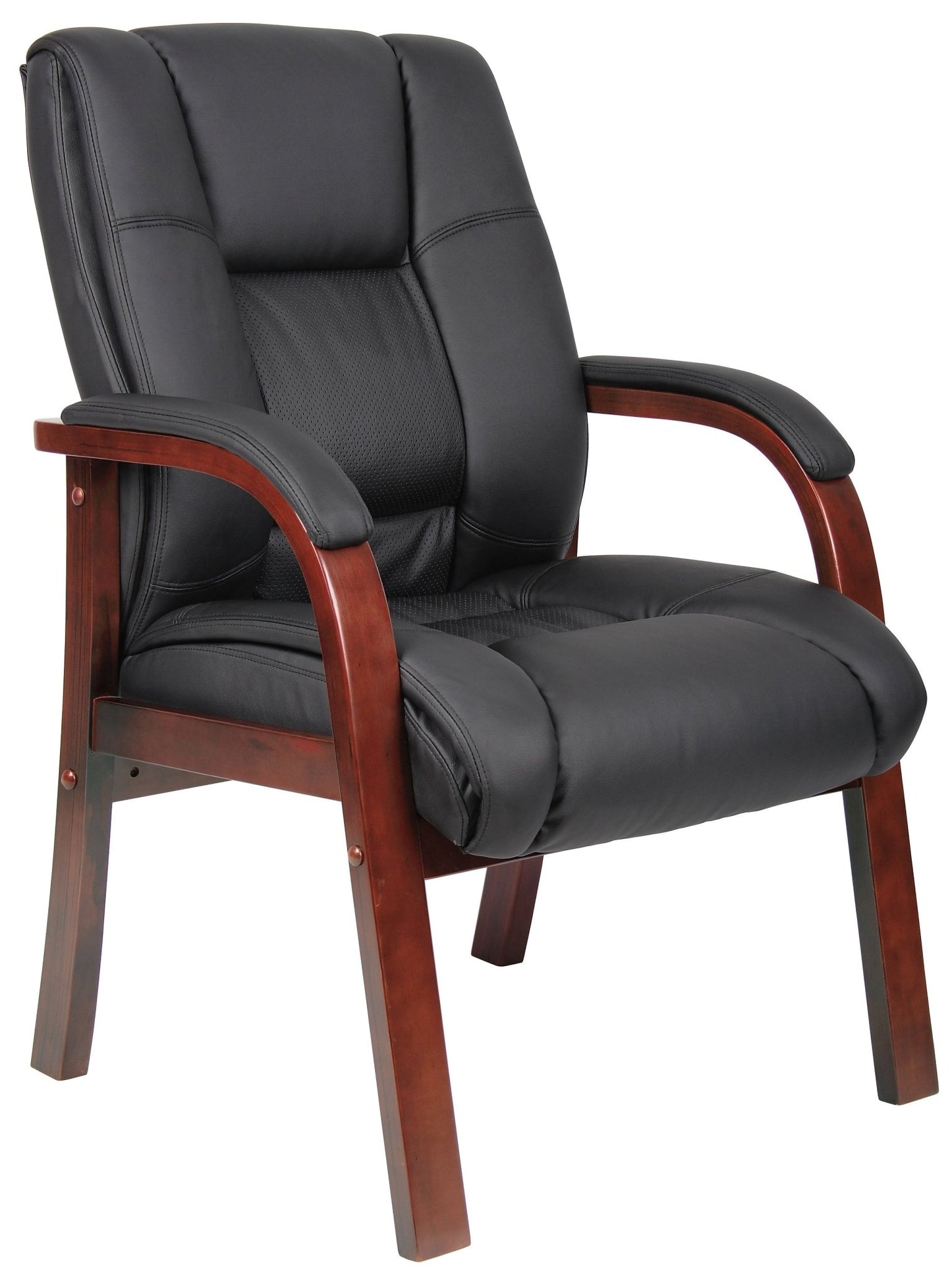 Boss Mid Back Wood Finished guest, accent or dining chair (B8999) - SchoolOutlet