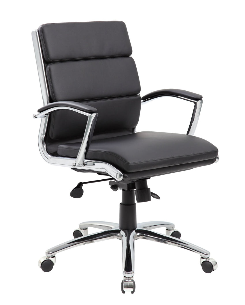 Boss CaressoftPlus Executive Mid - Back Chair (B9476) - SchoolOutlet