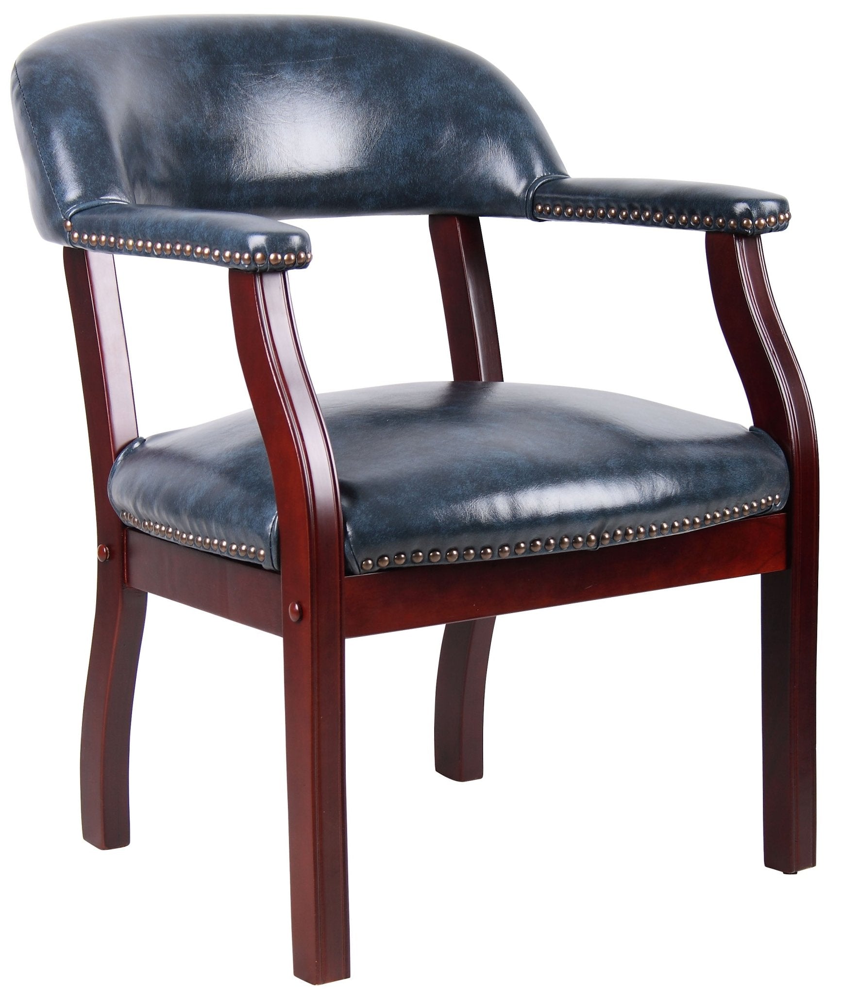 Boss Vinyl Captain's guest, accent or dining chair (B9540) - SchoolOutlet