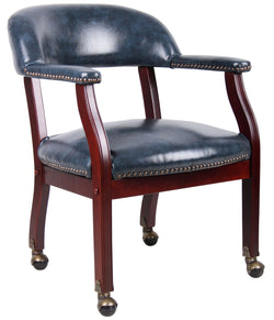 Boss Captain's guest, accent or dining chair with Casters (B9545)