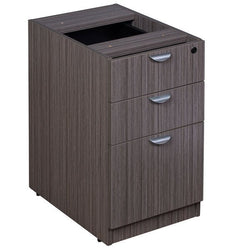 Boss Deluxe Pedestal Letter File Cabinet with 2 Box Drawers and 1 File Drawer, 16"W x 22"D x 28.5"H (N166)