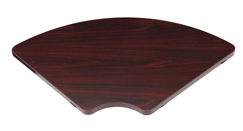 Boss Ganging Corner Table Top for B629M Chairs, Mahogany (N6CT) - SchoolOutlet