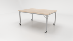 CEF Brainstorm Workbench 30" Height with Maple Butcher Block Top and Steel Frame for 3rd Grade and Up