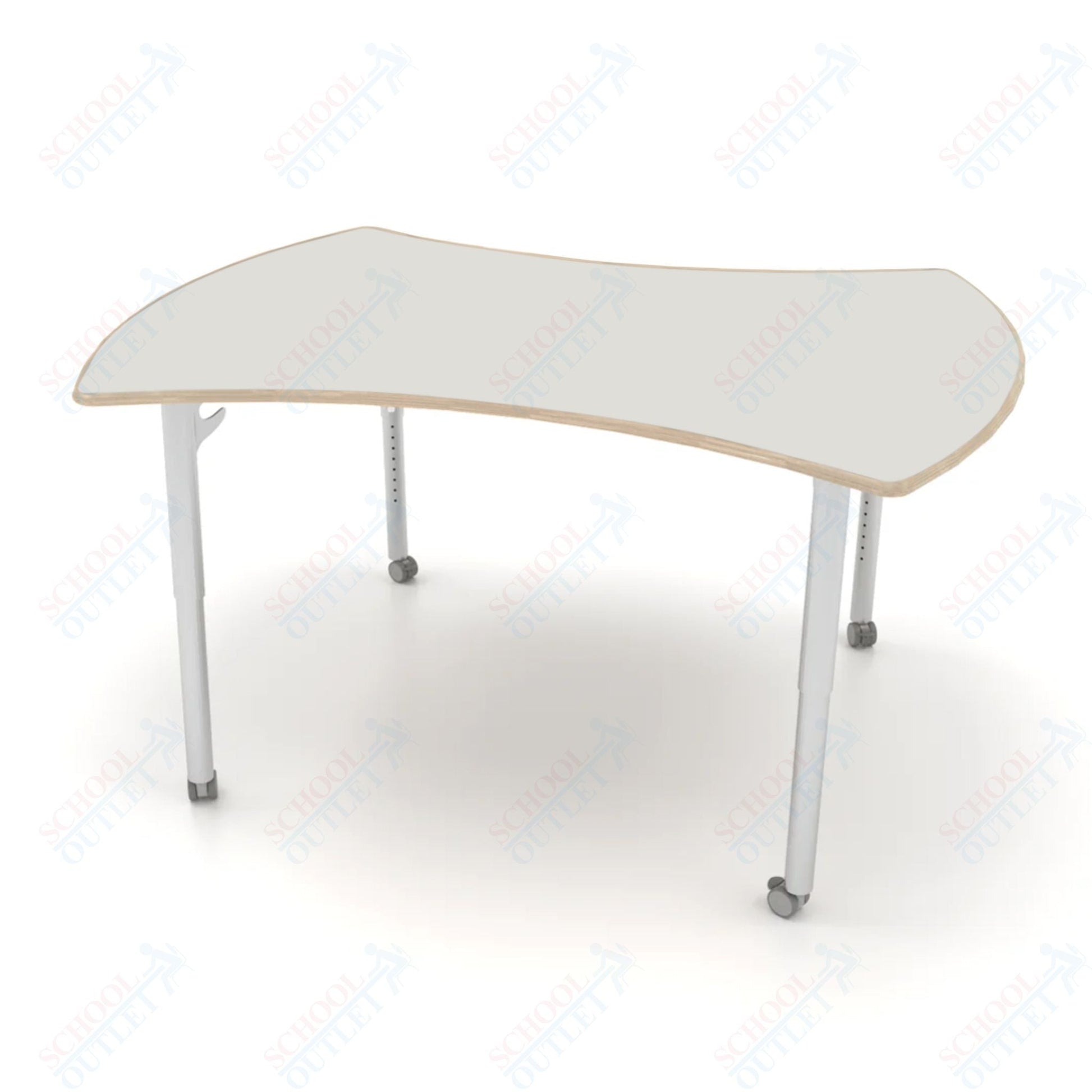 CEF ESTO Table 60" x 52" Fenix on Baltic Birch Top and Adjustable Height Legs - SchoolOutlet