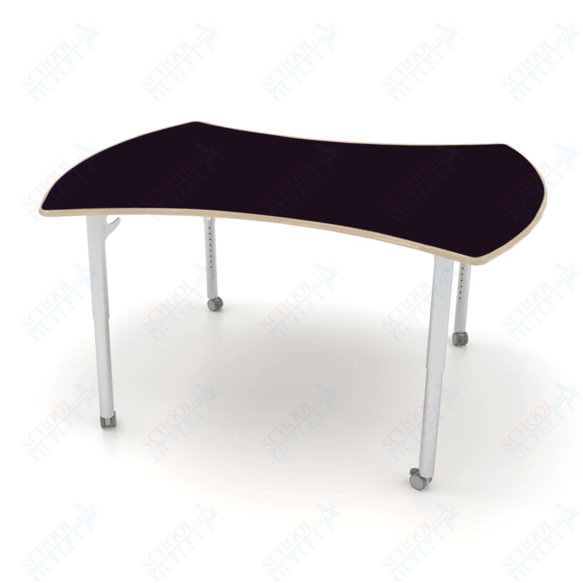 CEF ESTO Table 60" x 52" Fenix on Baltic Birch Top and Adjustable Height Legs - SchoolOutlet