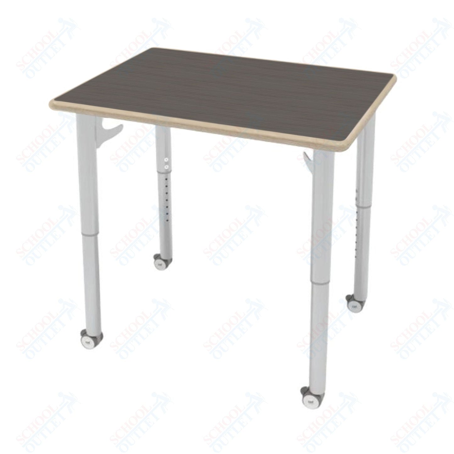 CEF ESTO Rectangle Student Desk 30" x 22" High - Pressure Laminate Top on Baltic Birch and Adjustable Height Legs - SchoolOutlet