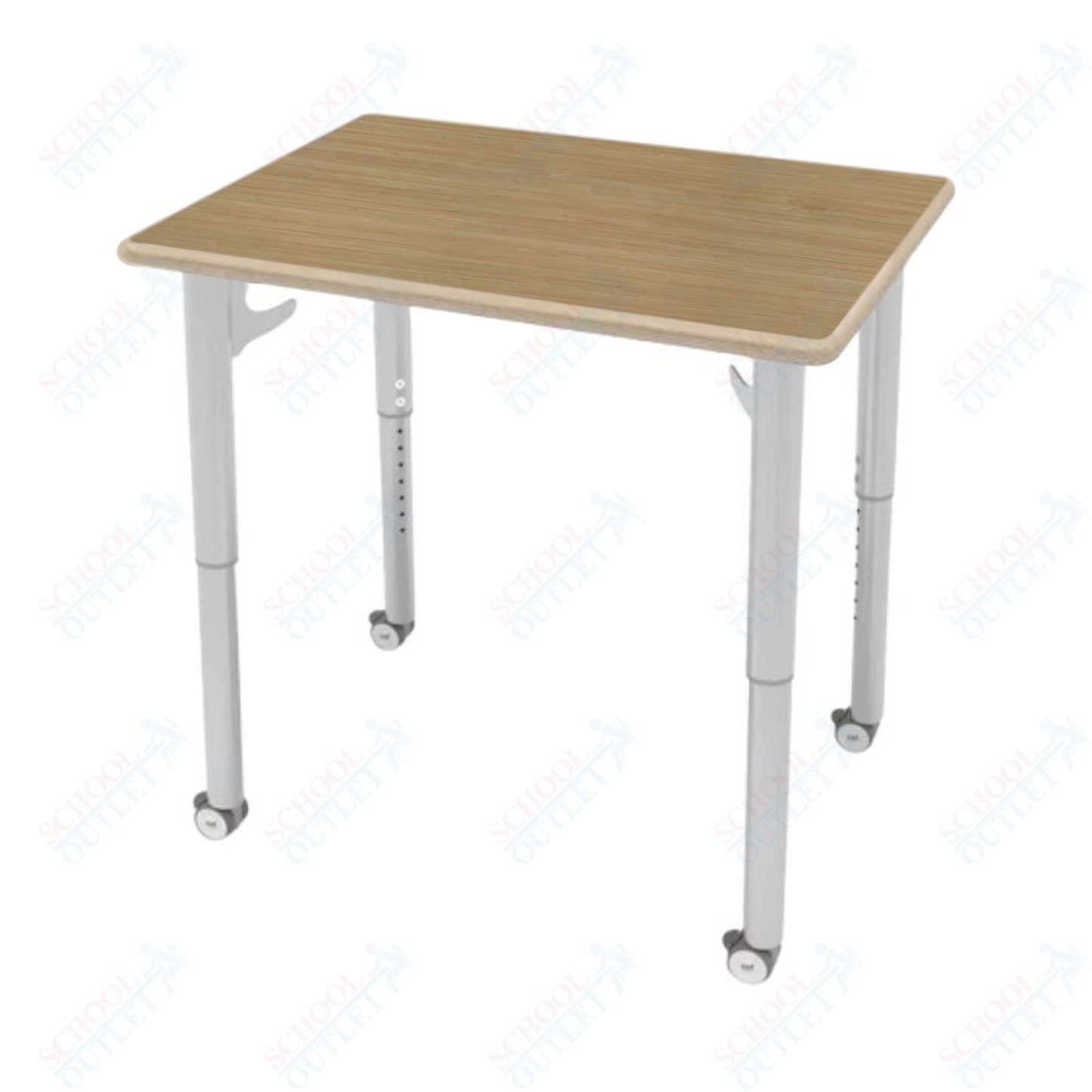 CEF ESTO Rectangle Student Desk 30" x 22" High - Pressure Laminate Top on Baltic Birch and Adjustable Height Legs - SchoolOutlet