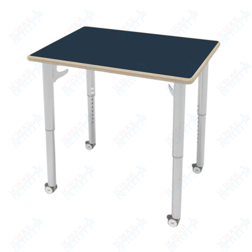 CEF ESTO Rectangle Student Desk 30" x 22" Fenix Top on Baltic Birch and Adjustable Height Legs - SchoolOutlet