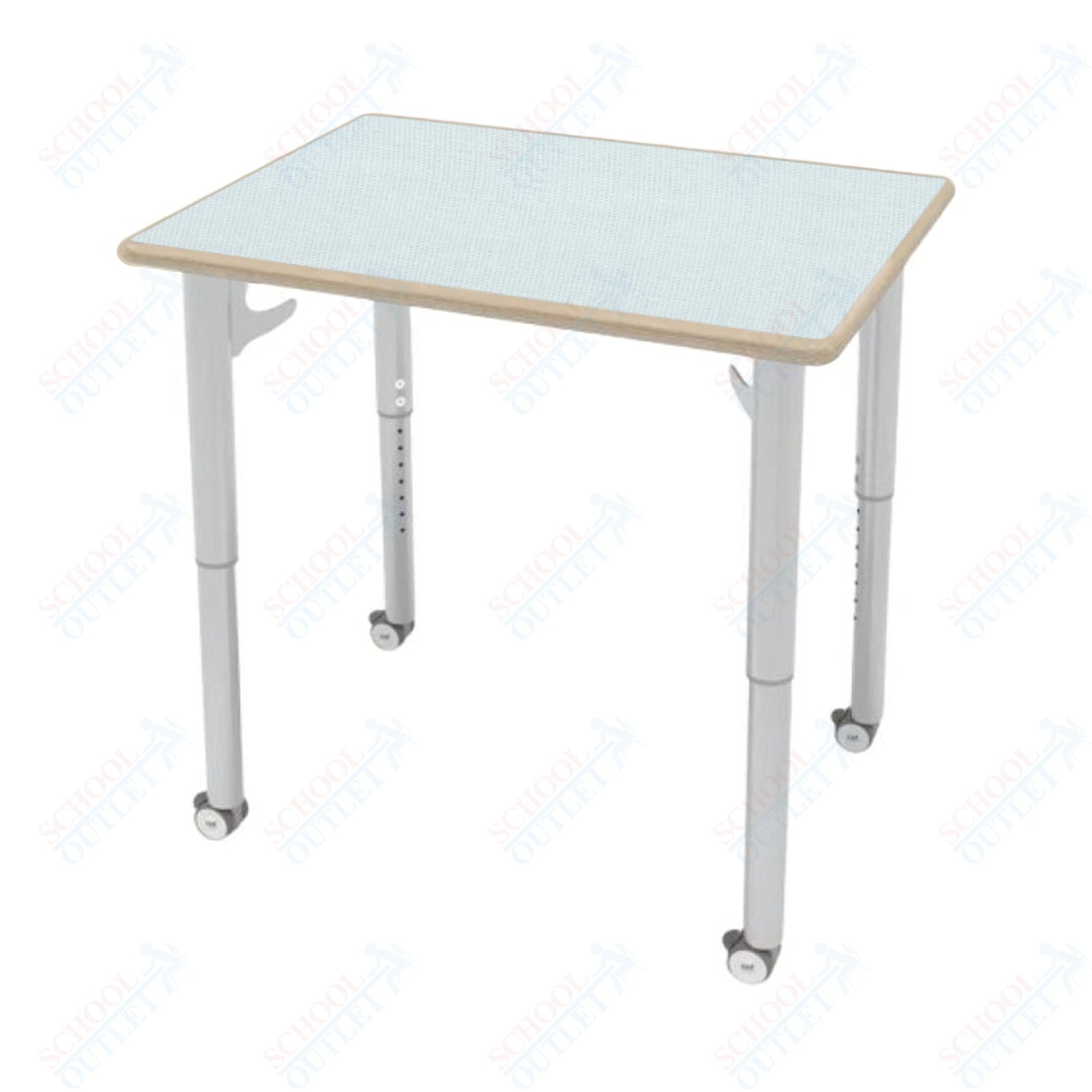 CEF ESTO Rectangle Student Desk 30" x 22" High - Pressure Laminate Top on Baltic Birch and Adjustable Height Legs - SchoolOutlet