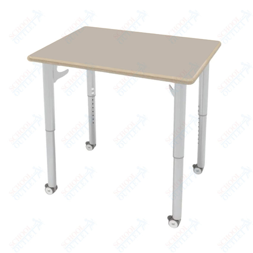 CEF ESTO Rectangle Student Desk 30" x 22" High - Pressure Laminate Top on Baltic Birch and Adjustable Height Legs - SchoolOutlet