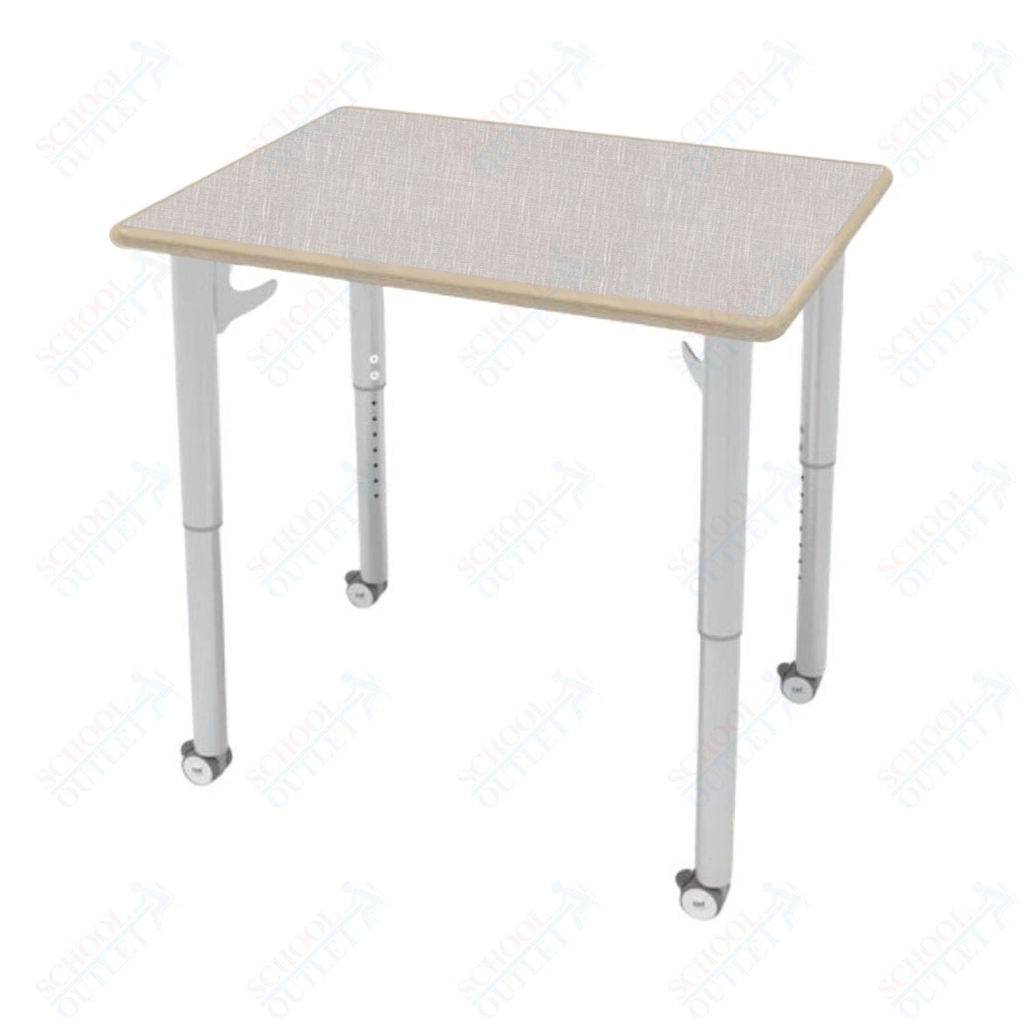 CEF ESTO Rectangle Student Desk 30" x 22" High - Pressure Laminate Top on Baltic Birch and Adjustable Height Legs - SchoolOutlet