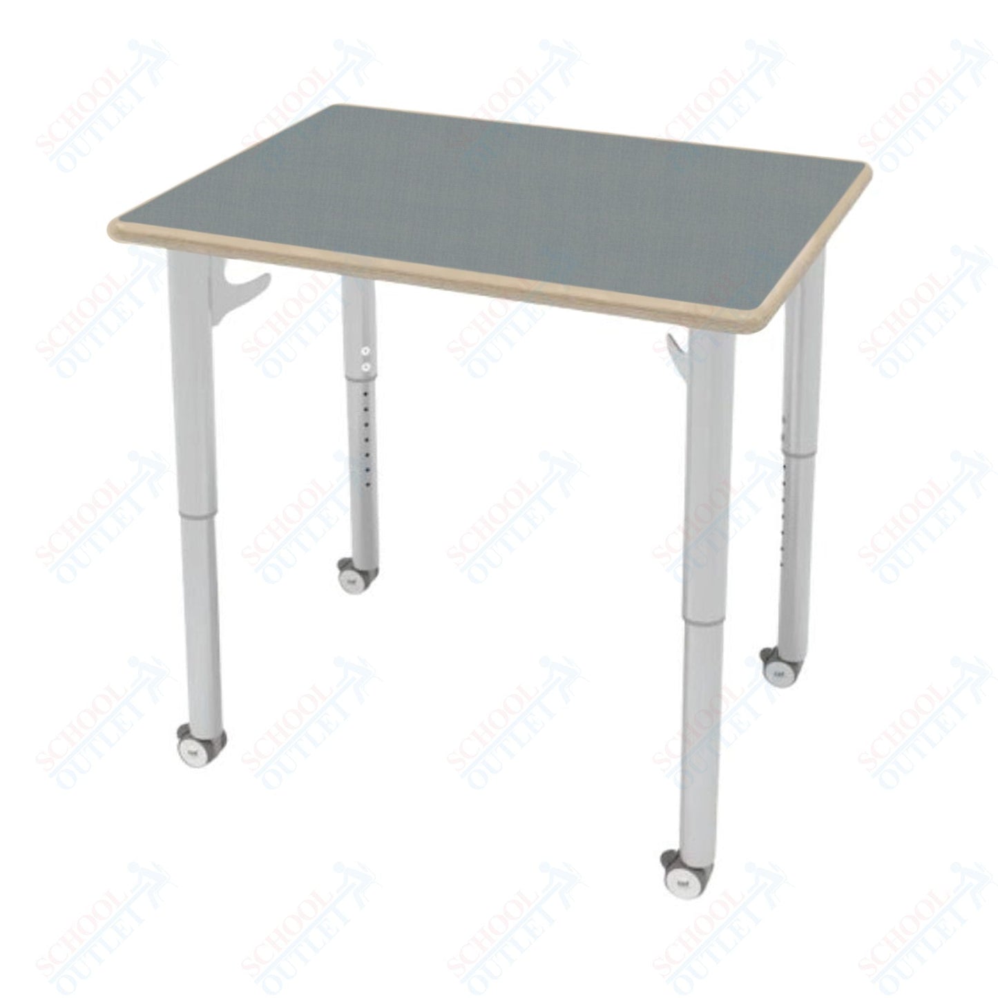 CEF ESTO Rectangle Student Desk 30" x 22" High - Pressure Laminate Top on Baltic Birch and Adjustable Height Legs - SchoolOutlet