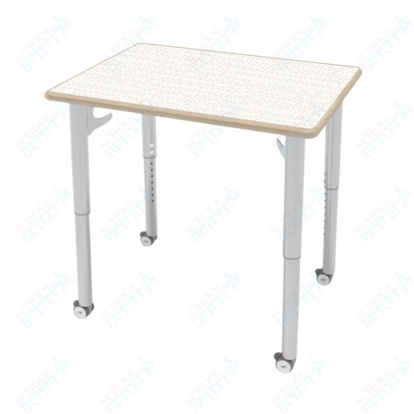 CEF ESTO Rectangle Student Desk 30" x 22" High - Pressure Laminate Top on Baltic Birch and Adjustable Height Legs - SchoolOutlet