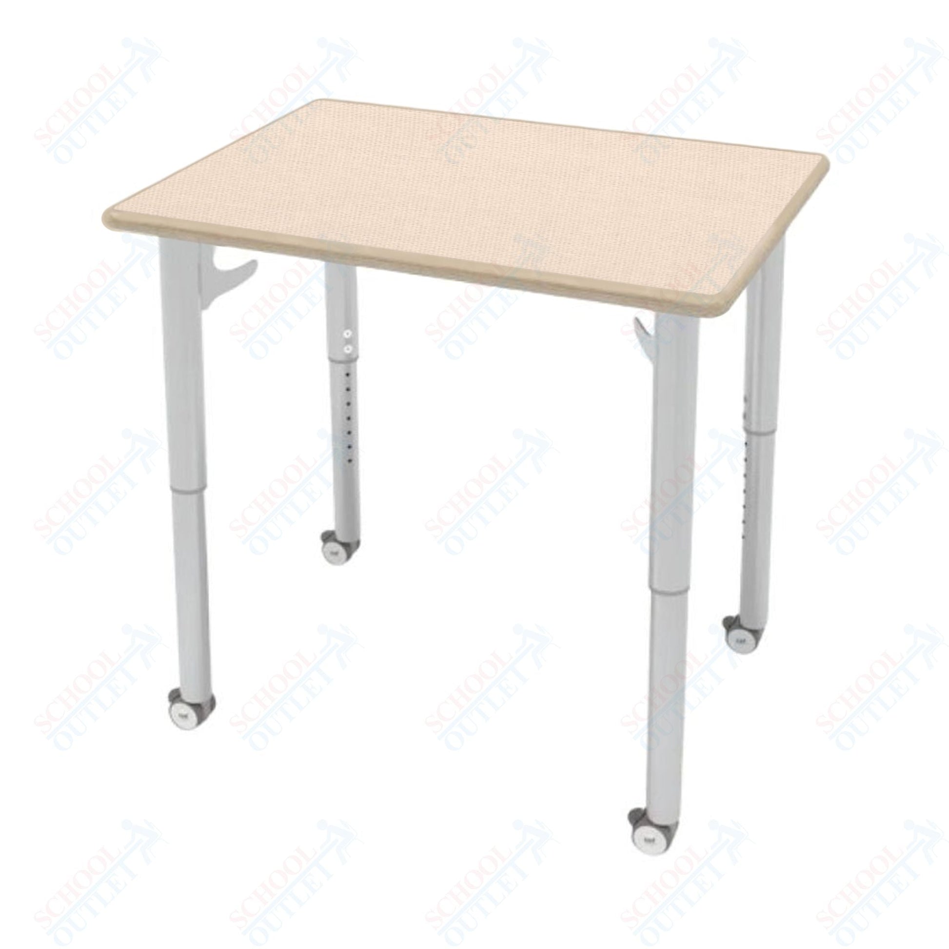 CEF ESTO Rectangle Student Desk 30" x 22" High - Pressure Laminate Top on Baltic Birch and Adjustable Height Legs - SchoolOutlet