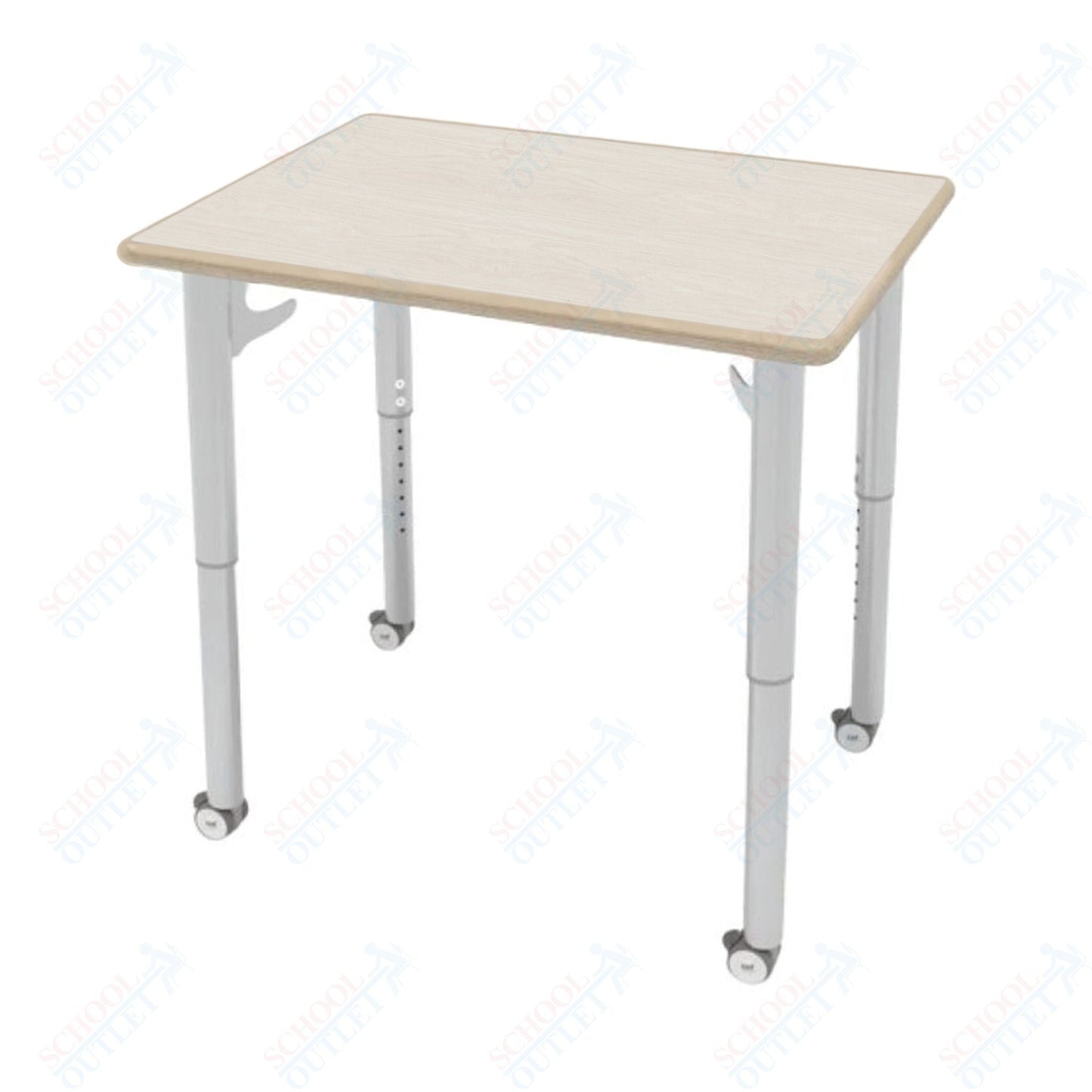 CEF ESTO Rectangle Student Desk 30" x 22" High - Pressure Laminate Top on Baltic Birch and Adjustable Height Legs - SchoolOutlet