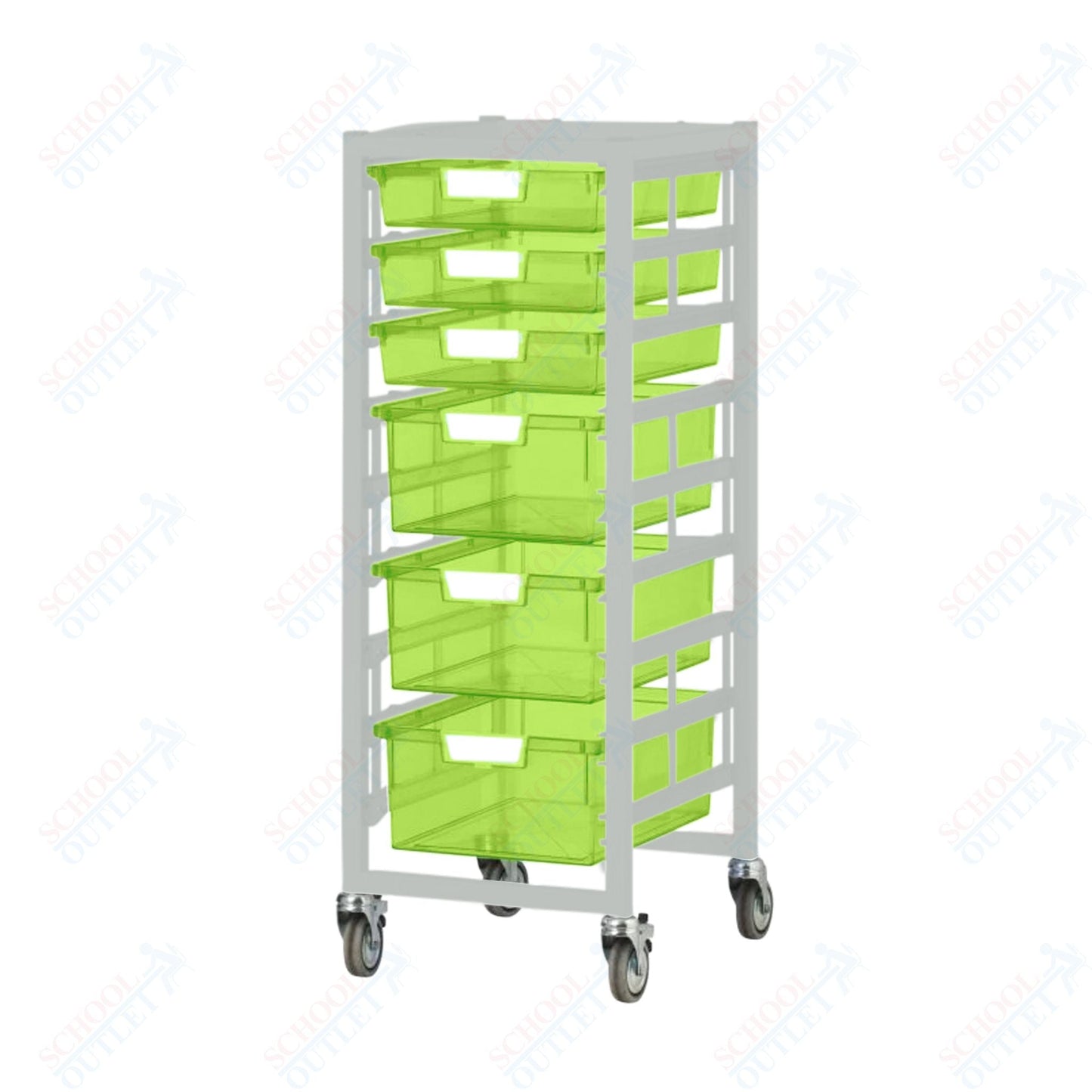 Certwood Nimble Tower - Slim Line - 9 Module - Mobile Storage Cart (CRT - CE2097LG) - SchoolOutlet