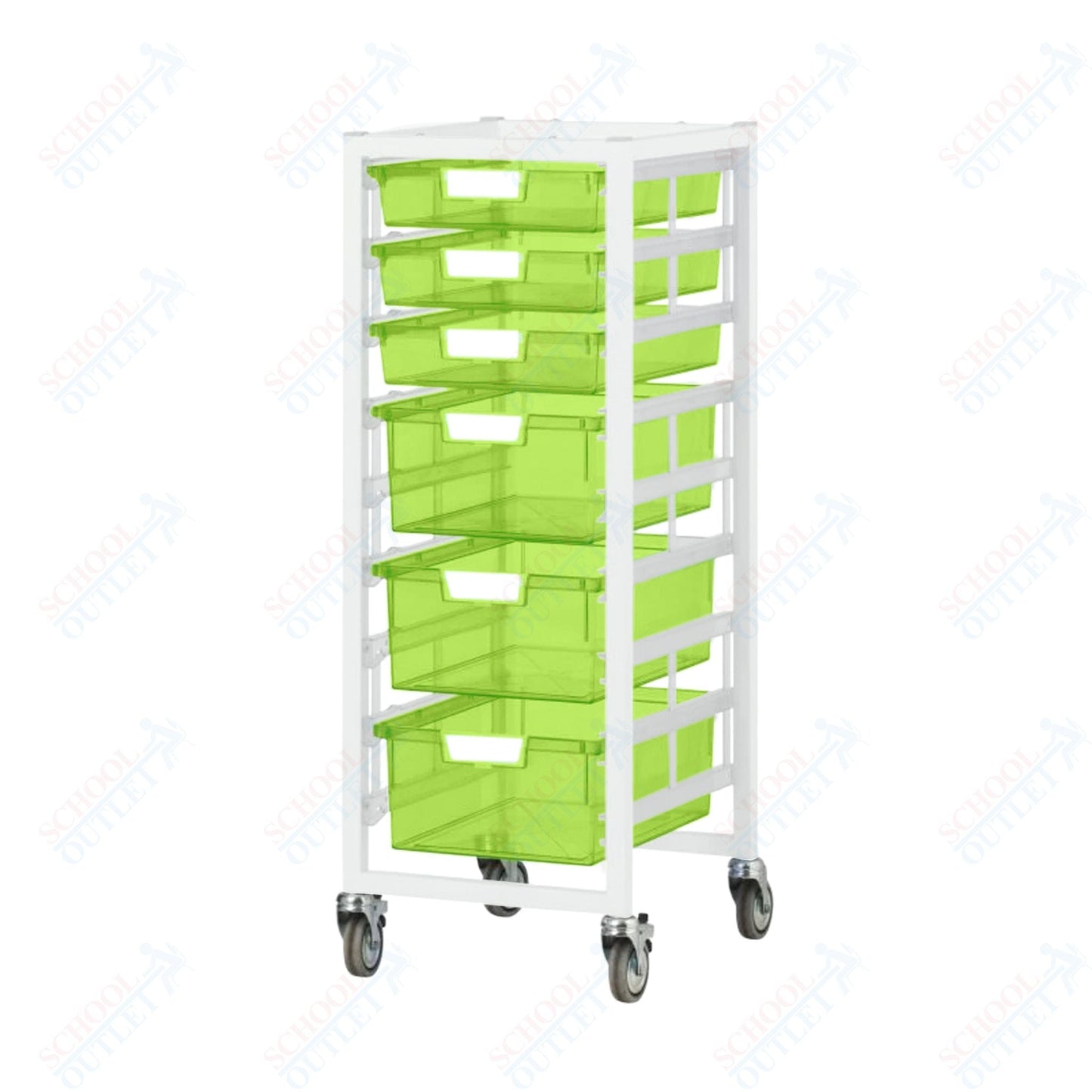 Certwood Nimble Tower - Slim Line - 9 Module - Mobile Storage Cart (CRT - CE2097LG) - SchoolOutlet