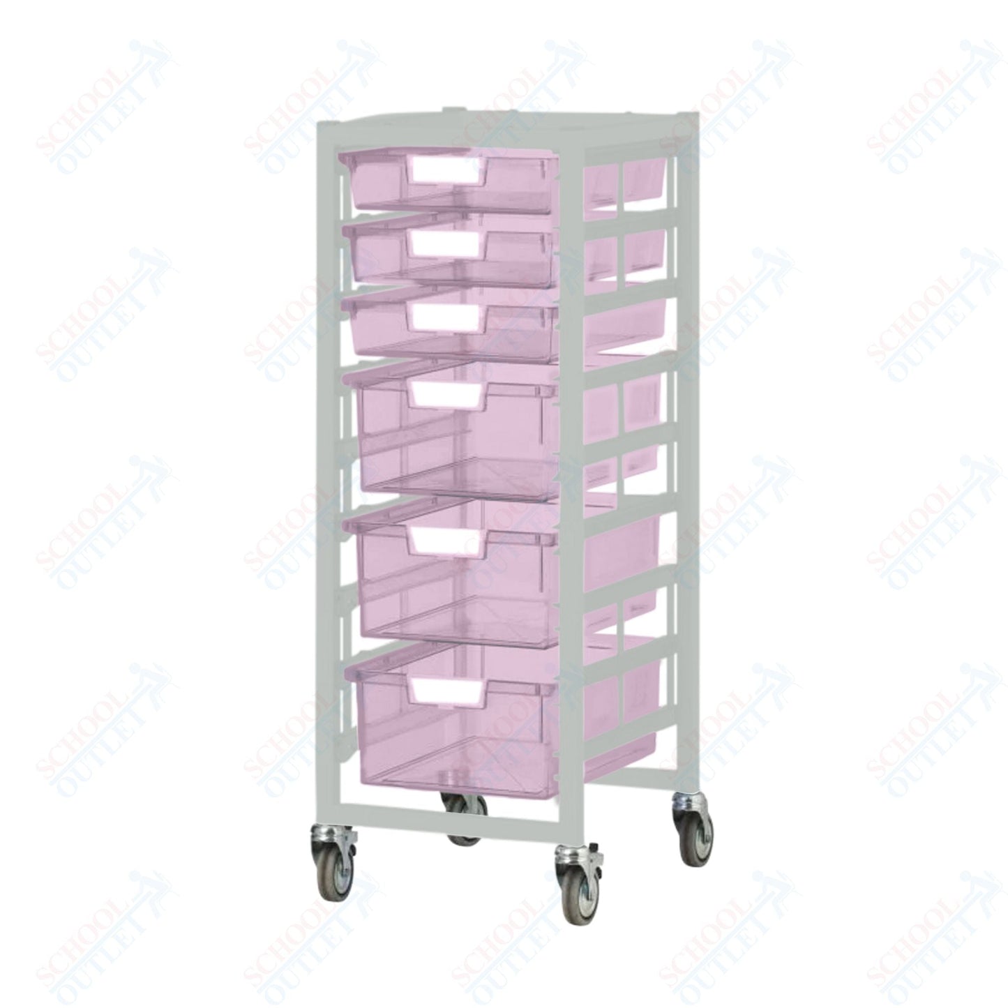 Certwood Nimble Tower - Slim Line - 9 Module - Mobile Storage Cart (CRT - CE2097LG) - SchoolOutlet