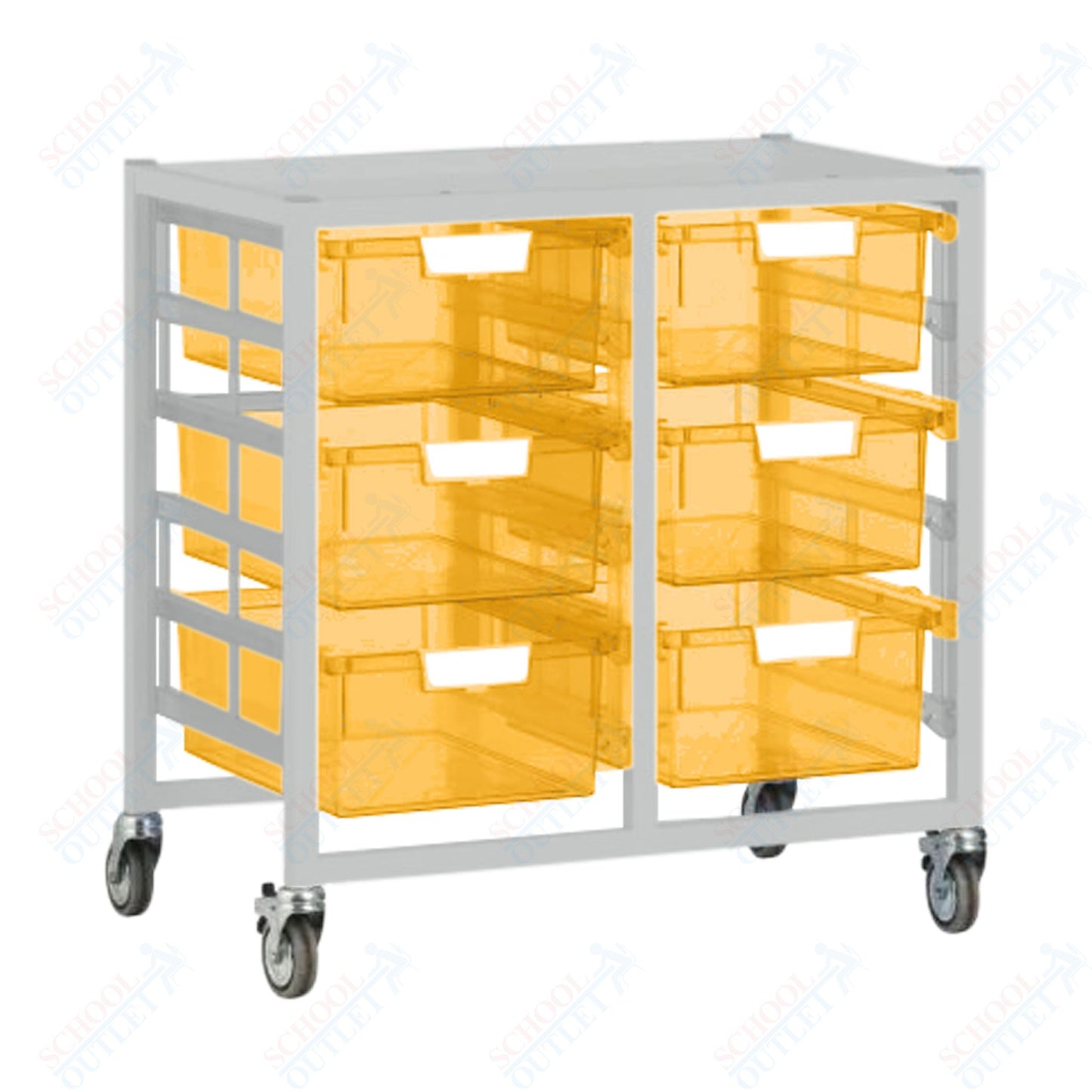 Certwood Swift Cart - Slim Line - 12 Module - Mobile Storage Cart (CRT - CE2101) - SchoolOutlet