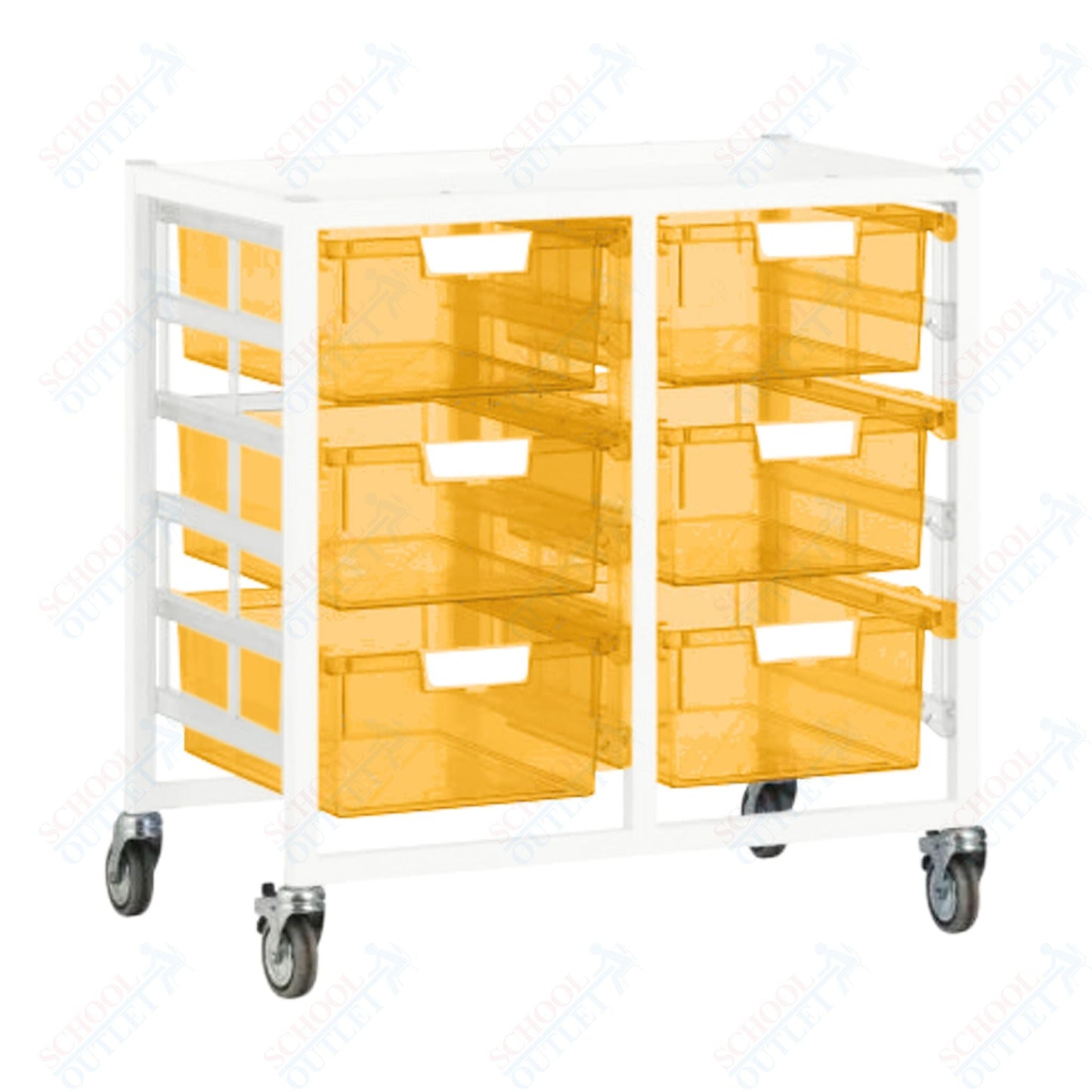 Certwood Swift Cart - Slim Line - 12 Module - Mobile Storage Cart (CRT - CE2101) - SchoolOutlet