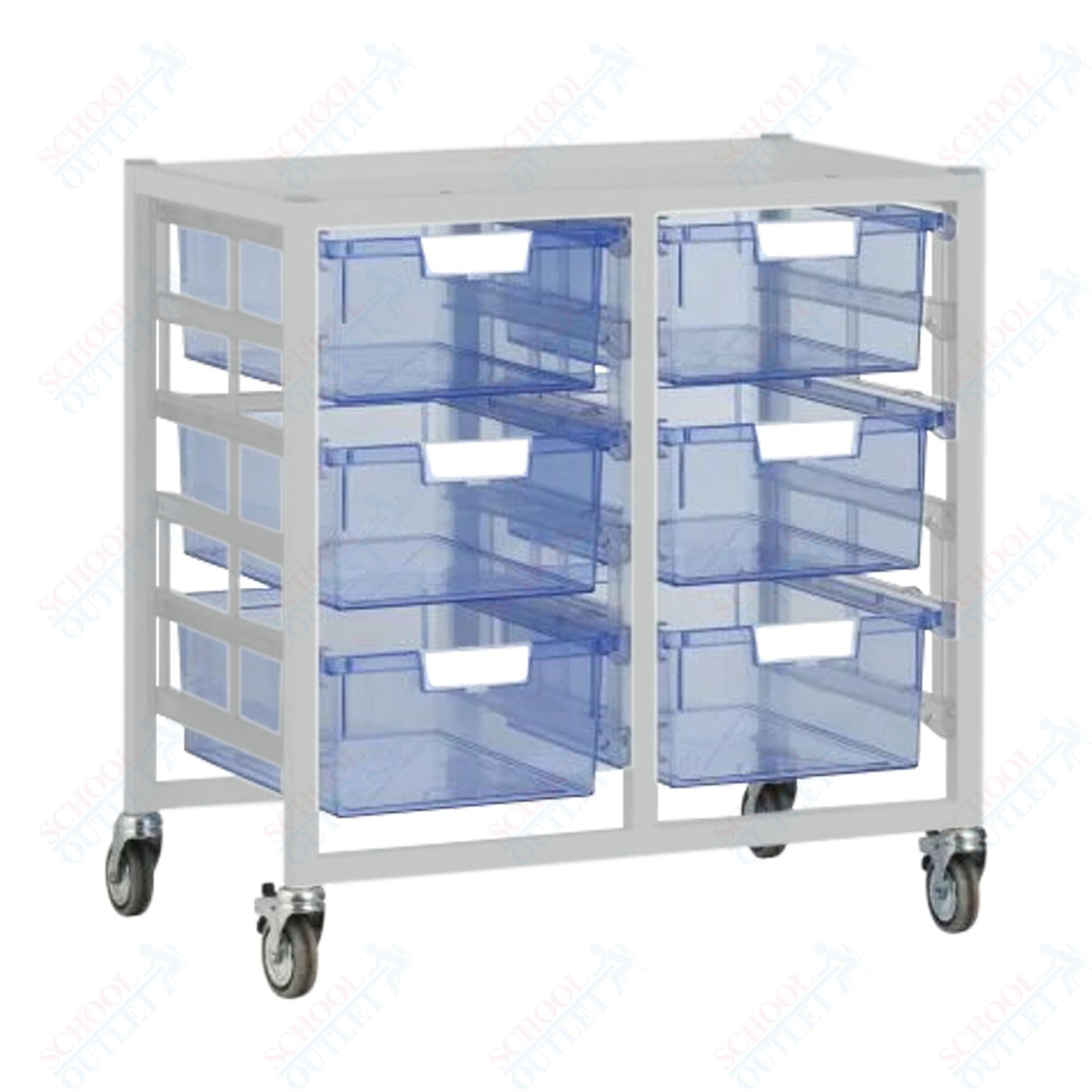 Certwood Swift Cart - Slim Line - 12 Module - Mobile Storage Cart (CRT - CE2101) - SchoolOutlet