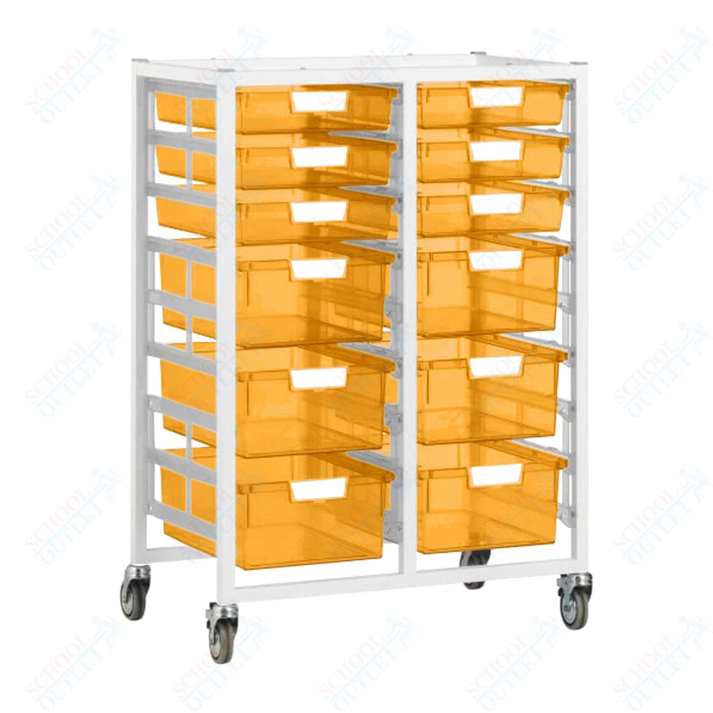 Certwood Swift Tower - Slim Line - 18 Module - Mobile Storage Cart (CRT - CE2102) - SchoolOutlet