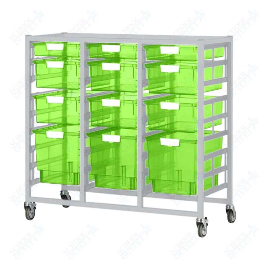 Certwood Class Act Tower - Slim Line - 27 Module - Mobile Storage Cart (CRT - CE2103) - SchoolOutlet