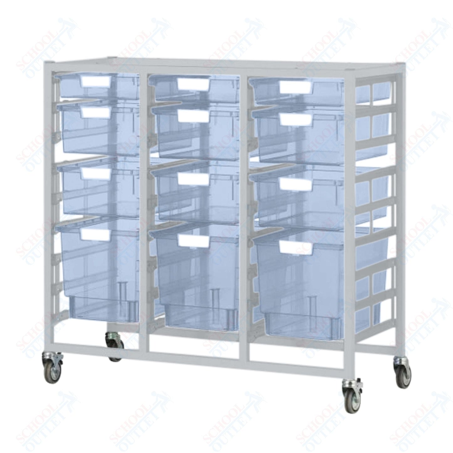 Certwood Class Act Tower - Slim Line - 27 Module - Mobile Storage Cart (CRT - CE2103) - SchoolOutlet