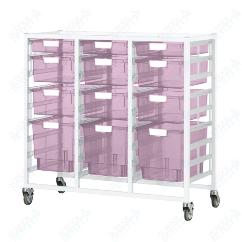 Certwood Class Act Tower - Slim Line - 27 Module - Mobile Storage Cart (CRT - CE2103) - SchoolOutlet