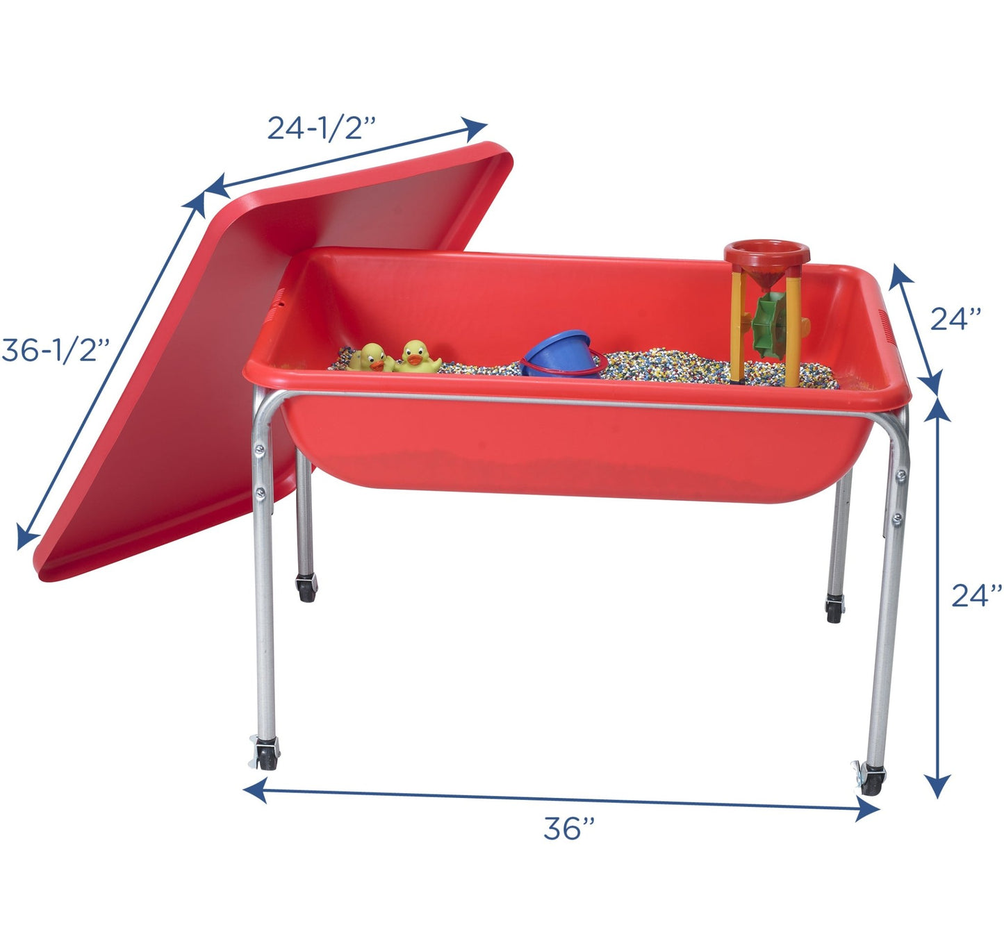 Children's Factory Medium Sensory Table - 24" Table and Lid (1135-24) - SchoolOutlet