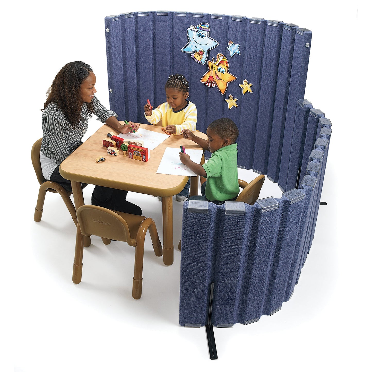 Angeles Quiet Divider with Sound Sponge 48" x 6' Wall (AB8450) - SchoolOutlet