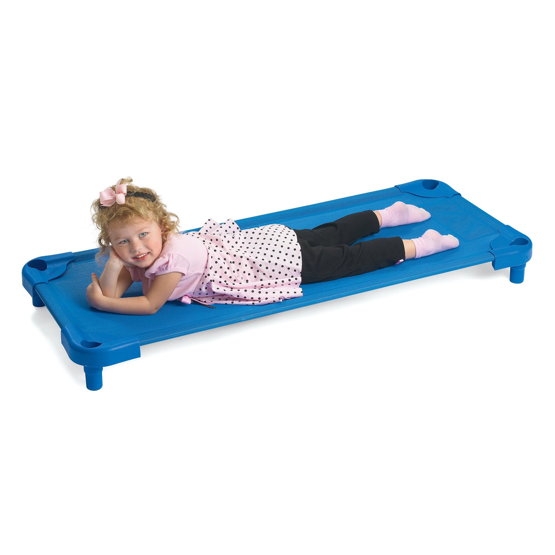 Angeles Value Line Standard Single Cot - Assembled - Blue (AFB5750) - SchoolOutlet